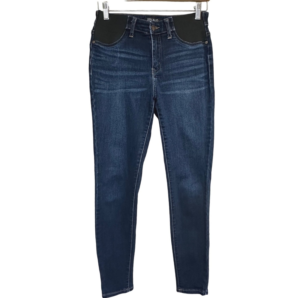 Judy Blue Maternity Skinny Jeans Size 3/26 Under Belly Dark Wash Denim Stretch‎